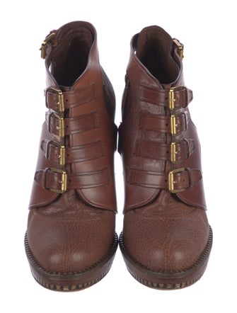 Christian Dior Leather Lace-Up Boots