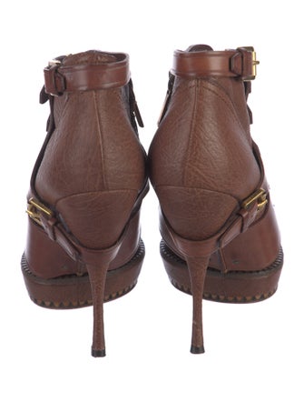 Christian Dior Leather Lace-Up Boots