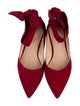 Christian Dior Suede Bow Accents Flats