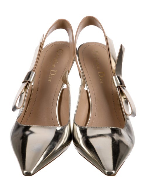 Christian Dior Patent Leather Slingback Pumps