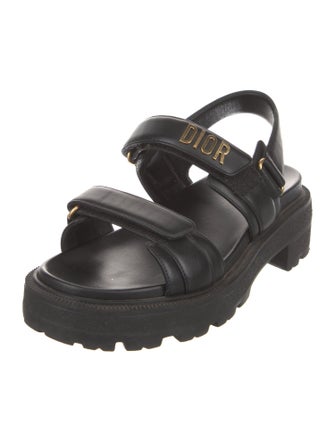 Christian Dior Leather Slingback Sandals