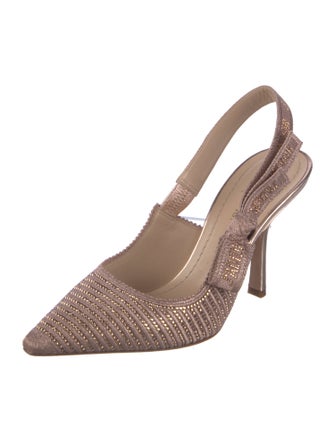 Christian Dior Bow Accents Slingback Pumps