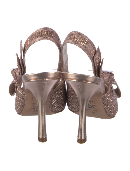 Christian Dior Bow Accents Slingback Pumps