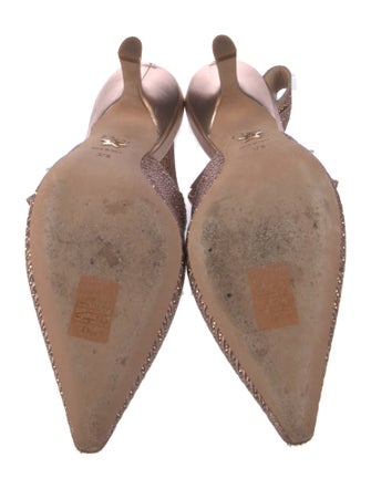 Christian Dior Bow Accents Slingback Pumps