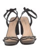 Christian Dior Leather Bow Accents Sandals
