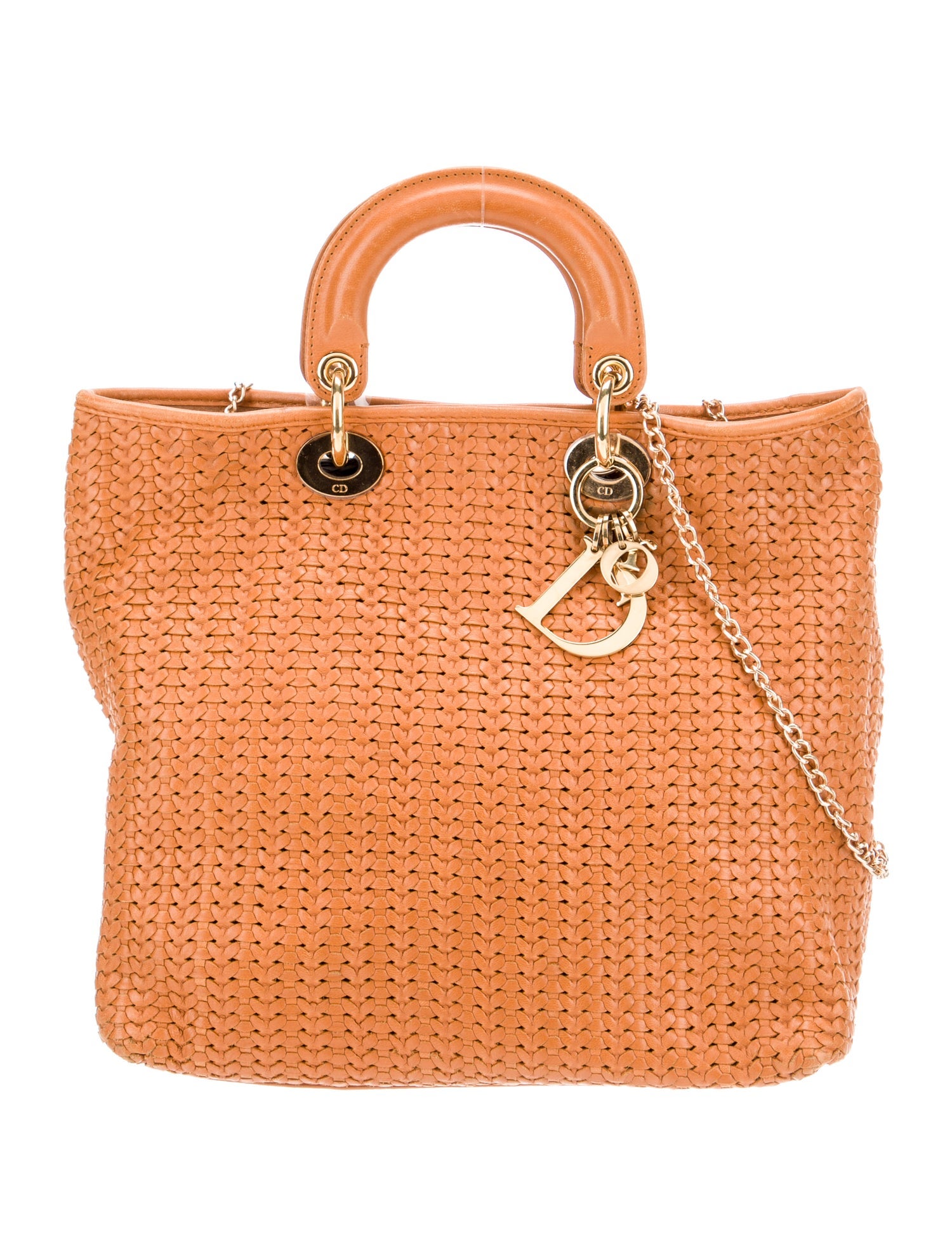 Christian Dior Leather Top Handle Bag Vintage