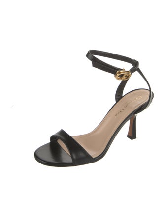 Christian Dior Leather Bow Accents Sandals