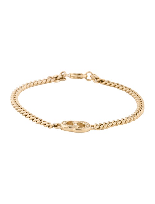 Christian Dior Crystal CD Link Bracelet