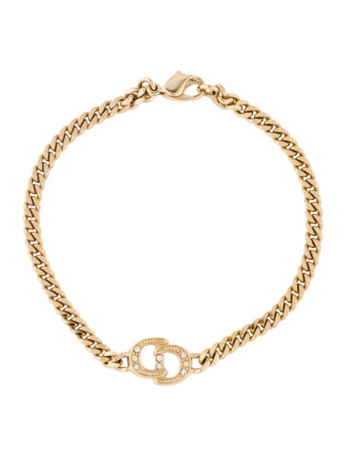 Christian Dior Crystal CD Link Bracelet