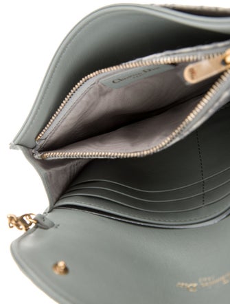 Christian Dior Oblique Jacquard Wallet on Chain