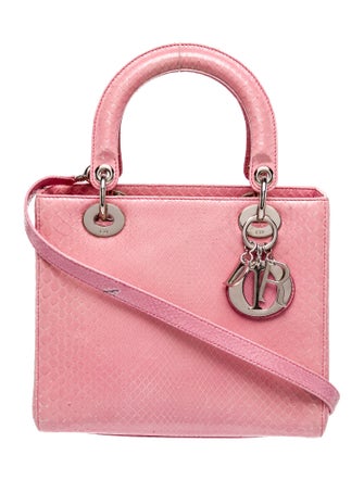 Christian Dior Snakeskin Lady Dior MM