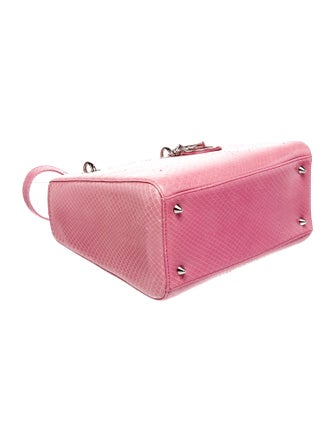 Christian Dior Snakeskin Lady Dior MM
