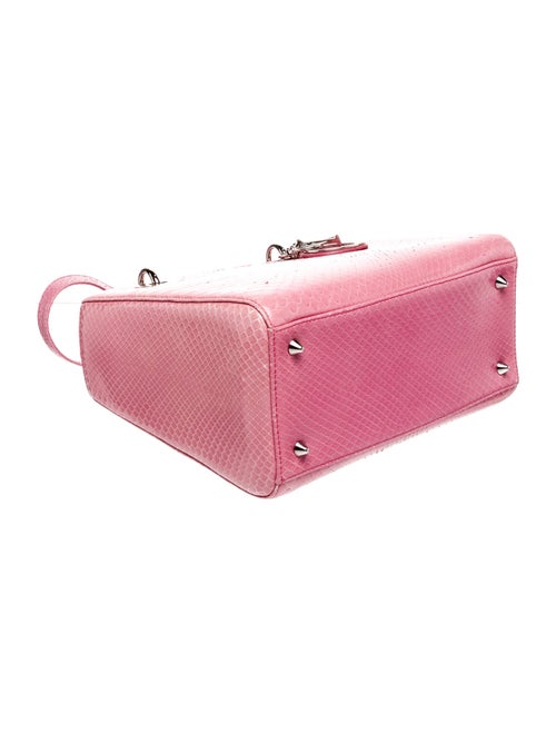 Christian Dior Snakeskin Lady Dior MM