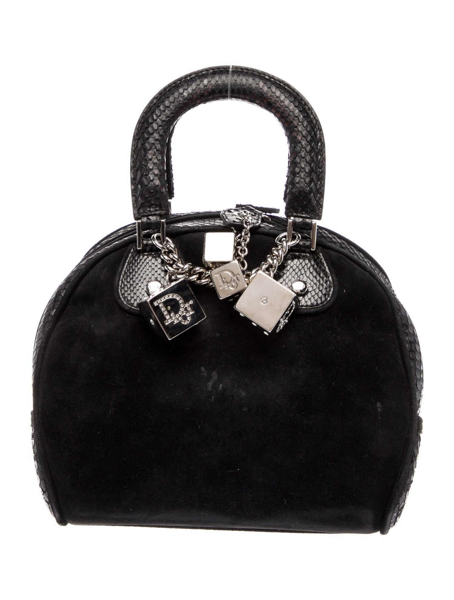 Christian Dior Suede Gambler Dice Small