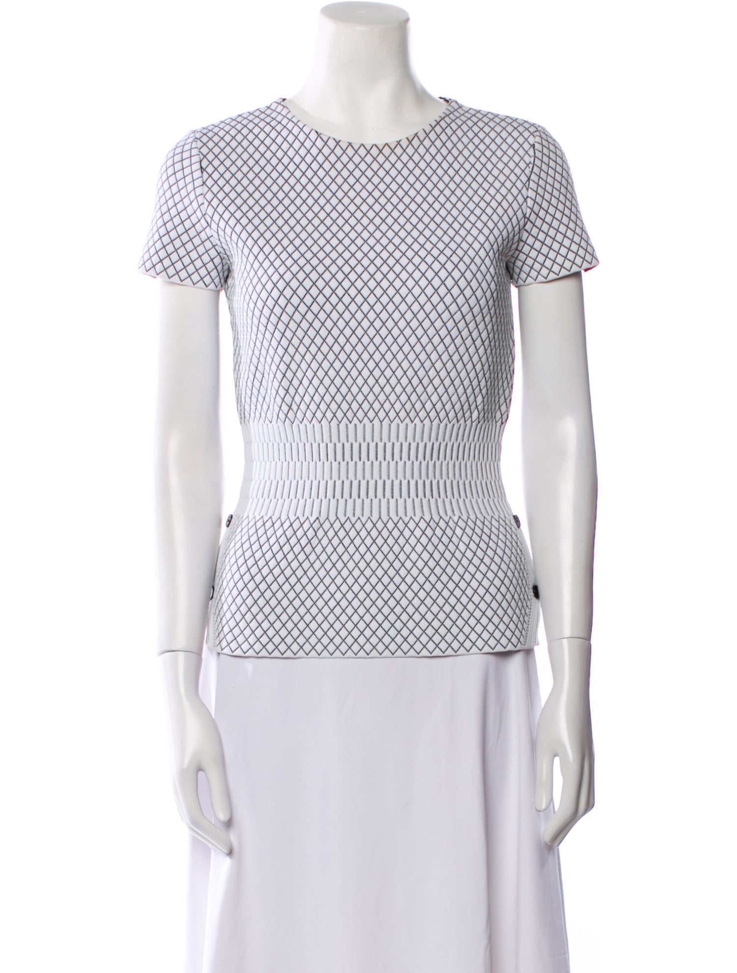 Christian Dior Printed Crew Neck Top