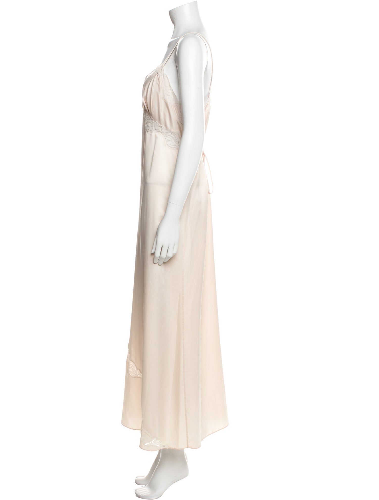 Christian Dior Vintage Lace Trim Embellishment Nightgown