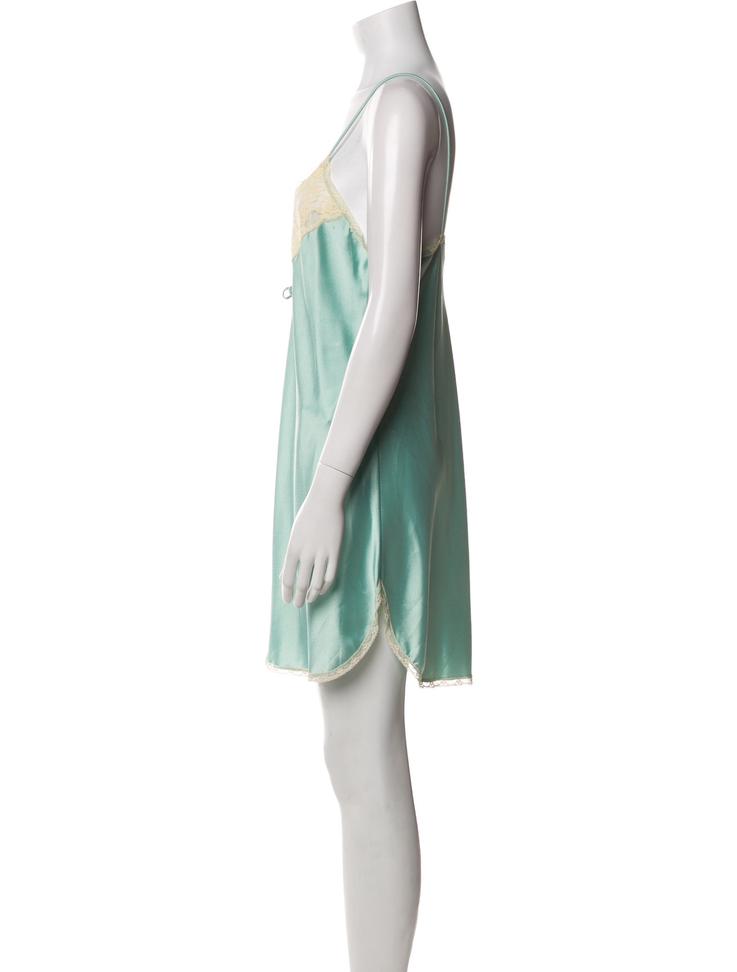 Christian Dior Vintage Lace Trim Embellishment Nightgown