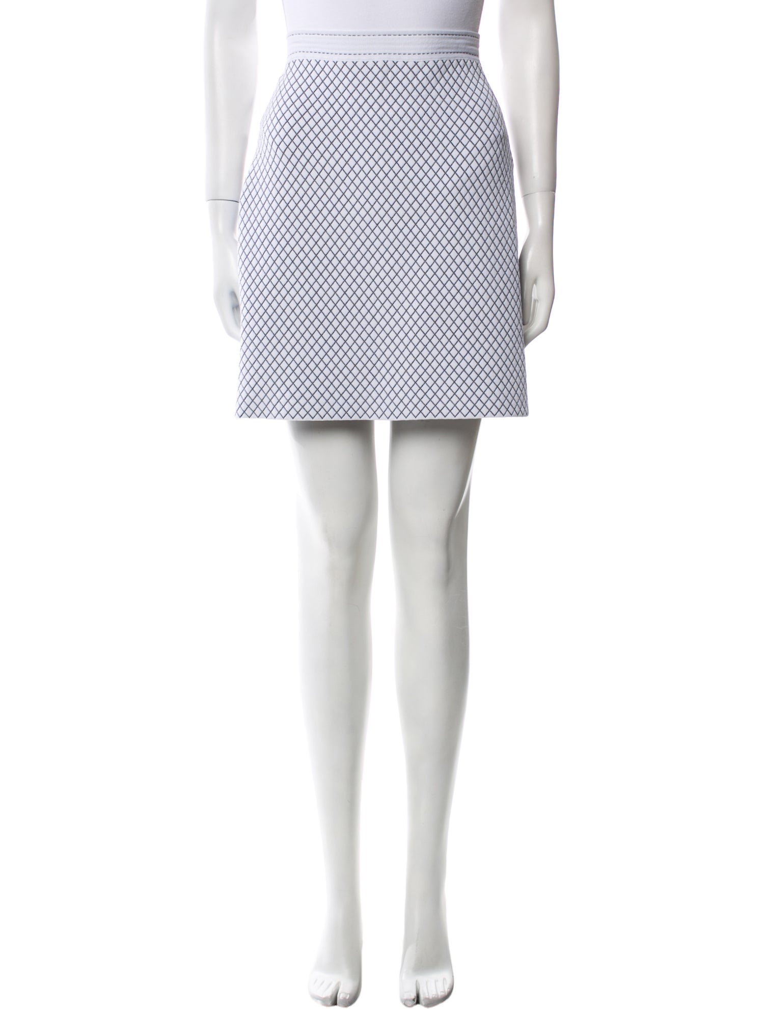 Christian Dior Plaid Print Mini Skirt