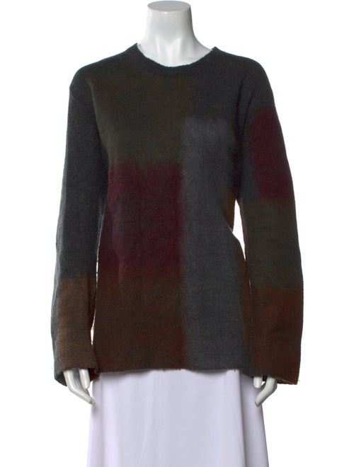 Christian Dior Cashmere Plaid Print Sweater