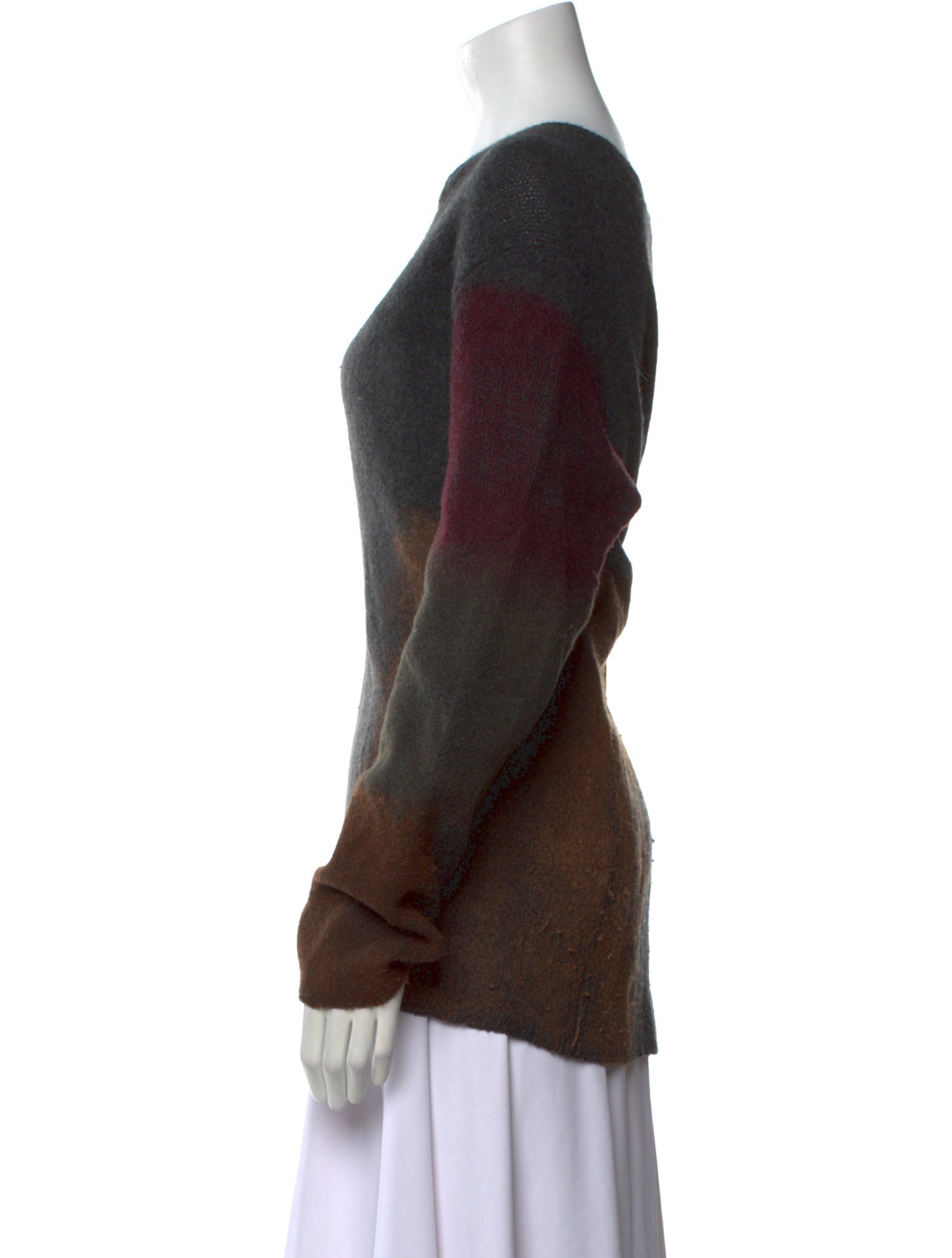 Christian Dior Cashmere Plaid Print Sweater