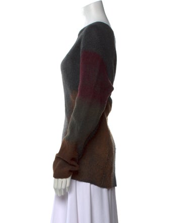 Christian Dior Cashmere Plaid Print Sweater