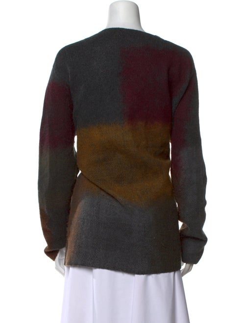 Christian Dior Cashmere Plaid Print Sweater