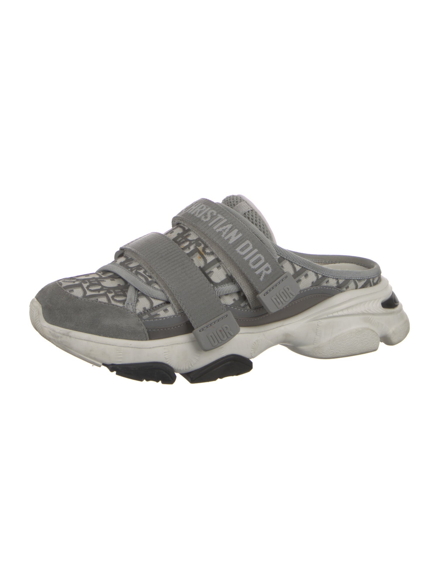 Christian Dior Oblique Jacquard Nylon Mules