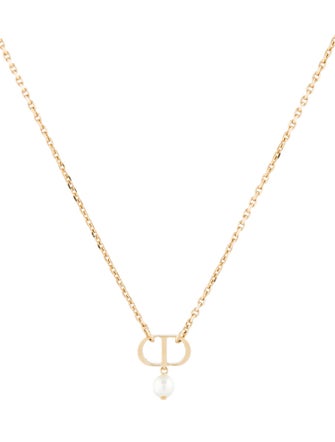 Christian Dior Petit CD Pendant Necklace