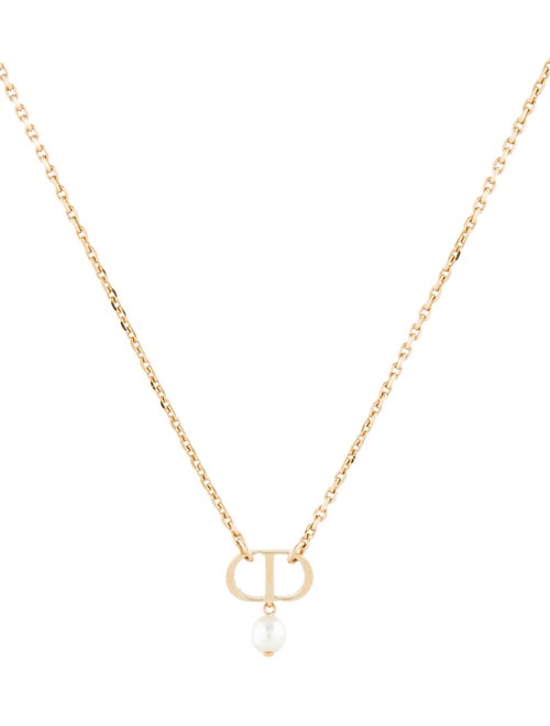 Christian Dior Petit CD Pendant Necklace