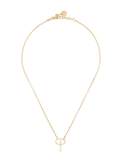 Christian Dior Petit CD Pendant Necklace