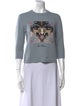 Christian Dior Cashmere Graphic Print Sweater