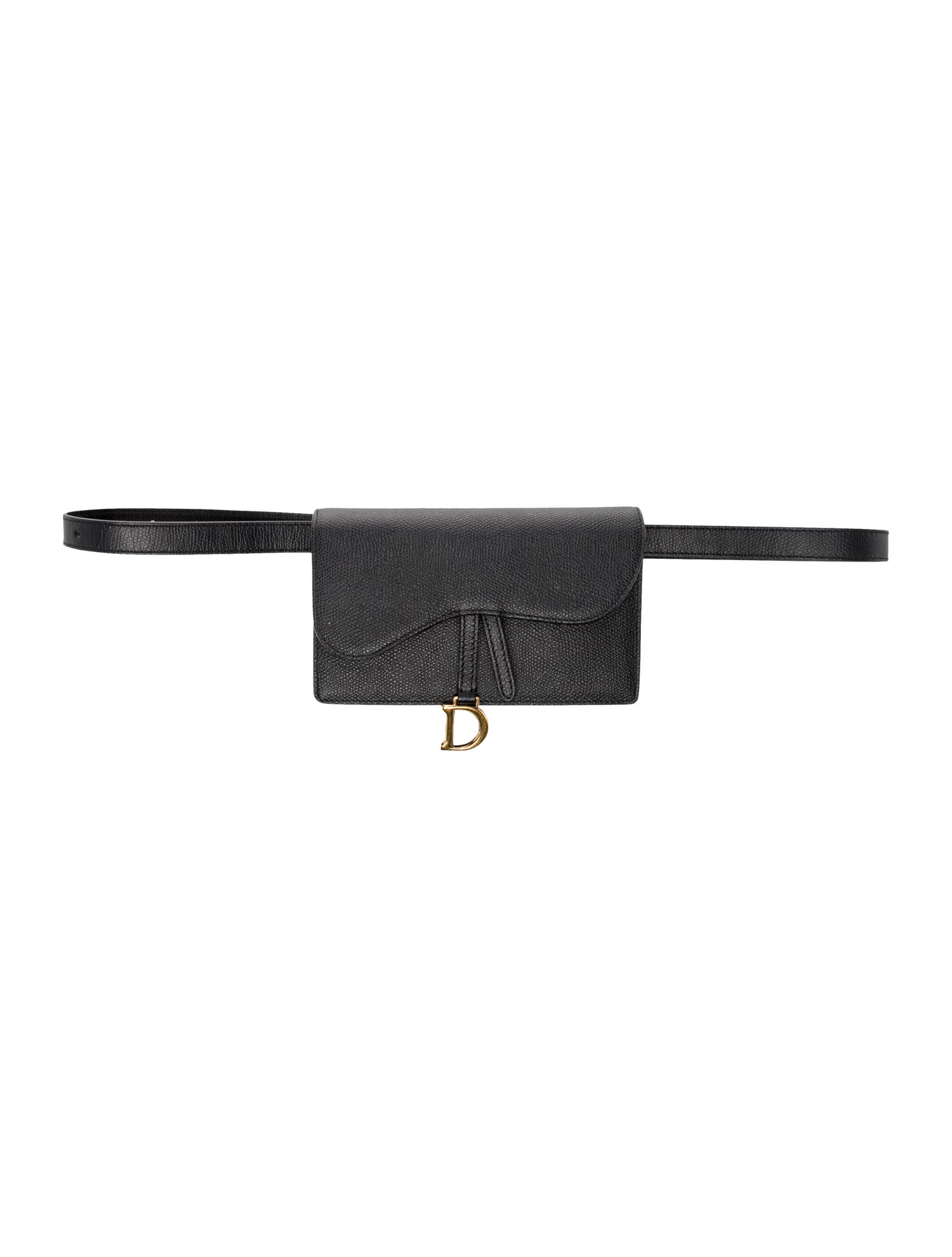 Christian Dior Leather Saddle Belt Pouch