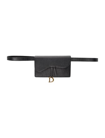 Christian Dior Leather Saddle Belt Pouch