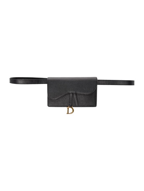Christian Dior Leather Saddle Belt Pouch