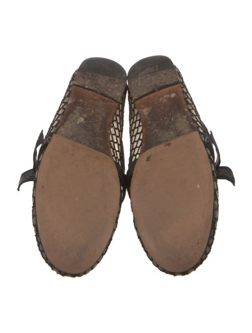 Christian Dior Mesh Bow Accents Mary Jane Flats