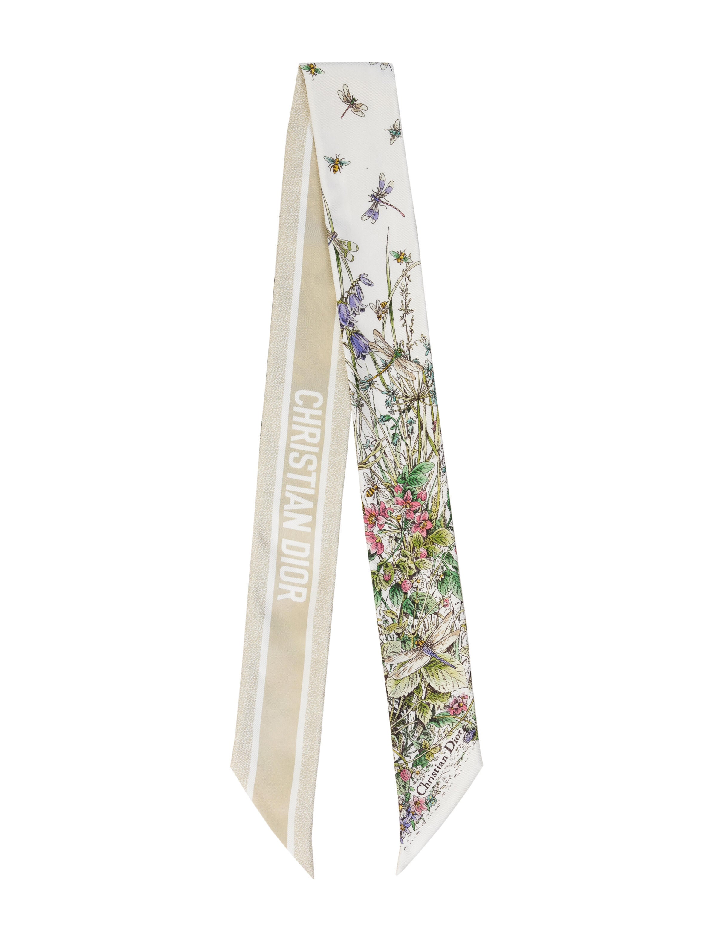 Christian Dior Silk Floral Print Scarf w/ Tags