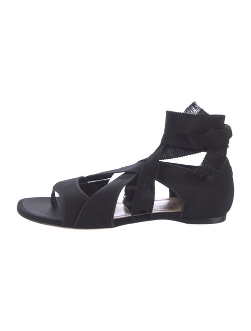 Christian Dior Neoprene Grosgrain Trim Gladiator Sandals