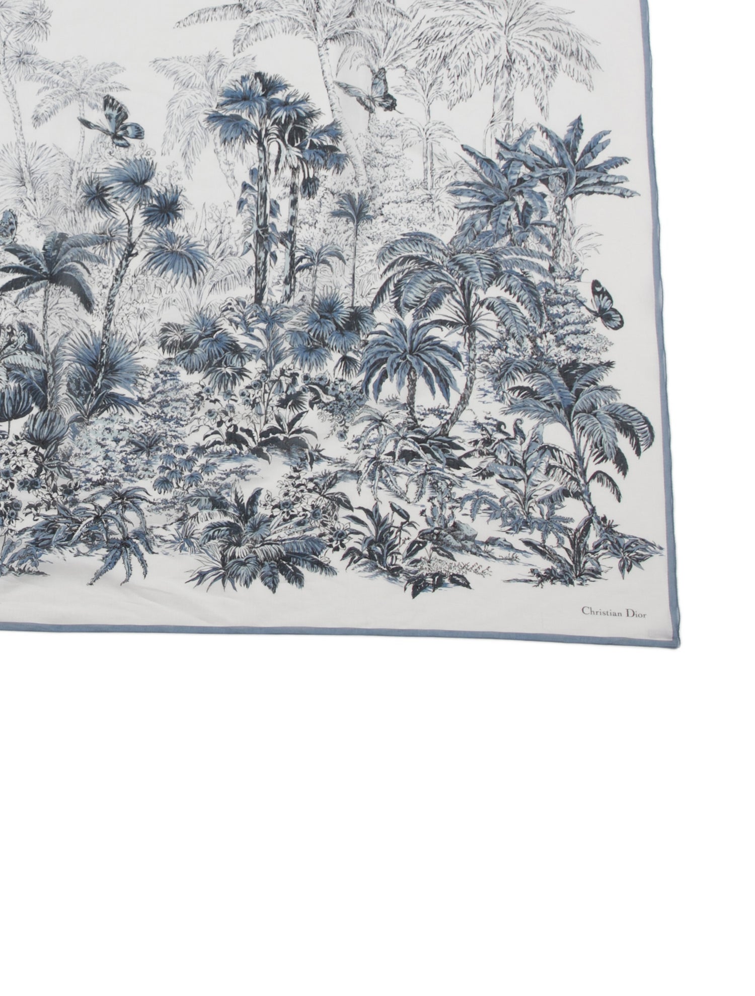 Christian Dior Toile de Jouy Palms Printed Pareo