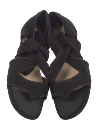 Christian Dior Neoprene Grosgrain Trim Gladiator Sandals