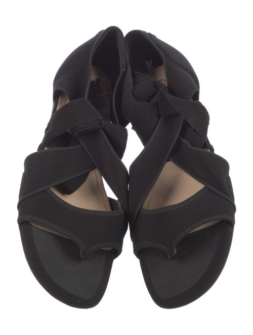 Christian Dior Neoprene Grosgrain Trim Gladiator Sandals