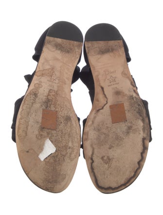 Christian Dior Neoprene Grosgrain Trim Gladiator Sandals