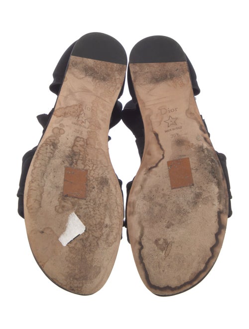 Christian Dior Neoprene Grosgrain Trim Gladiator Sandals