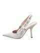 Christian Dior Bow Accents Slingback Pumps