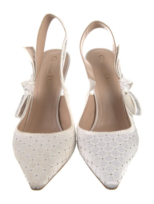 Christian Dior Bow Accents Slingback Pumps