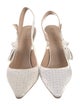 Christian Dior Bow Accents Slingback Pumps