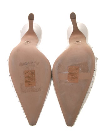 Christian Dior Bow Accents Slingback Pumps