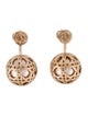 Christian Dior Faux Pearl Secret Cannage Drop Earrings