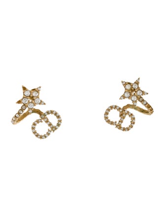 Christian Dior Crystal Clair D Lune Earrings