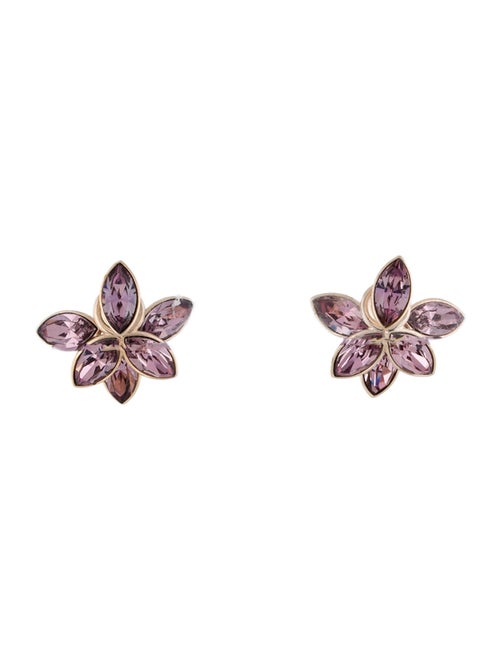 Christian Dior Crystal Mise En Dior Tribales Stud Earrings