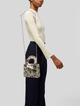 Christian Dior Leather Lady Dior Mini